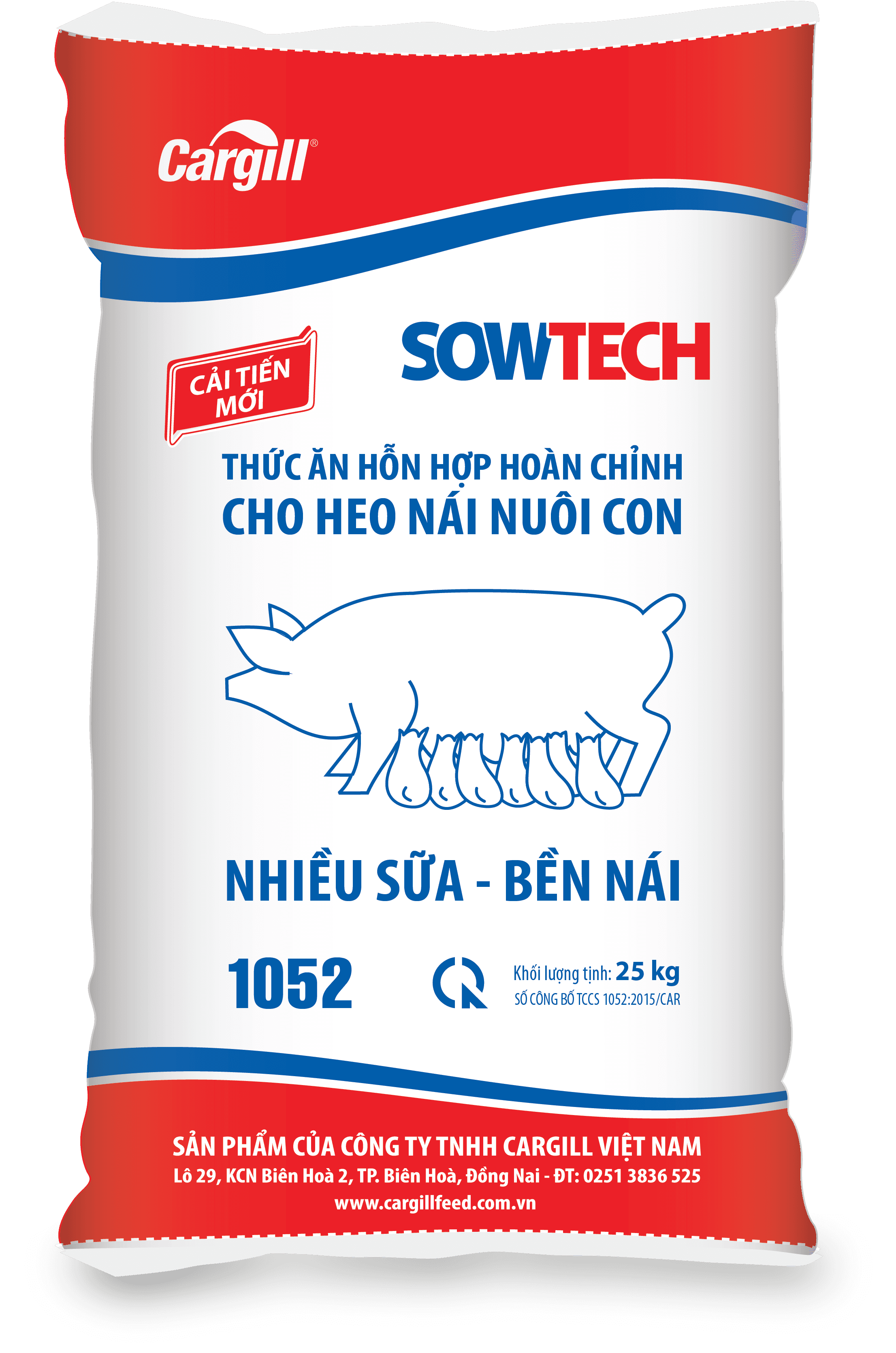 Thức ăn hỗn hợp hoàn chỉnh cho heo nái nuôi con