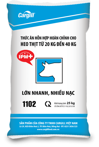 Thức ăn hỗn hợp hoàn chỉnh cho heo thịt từ 20kg đến 40kg