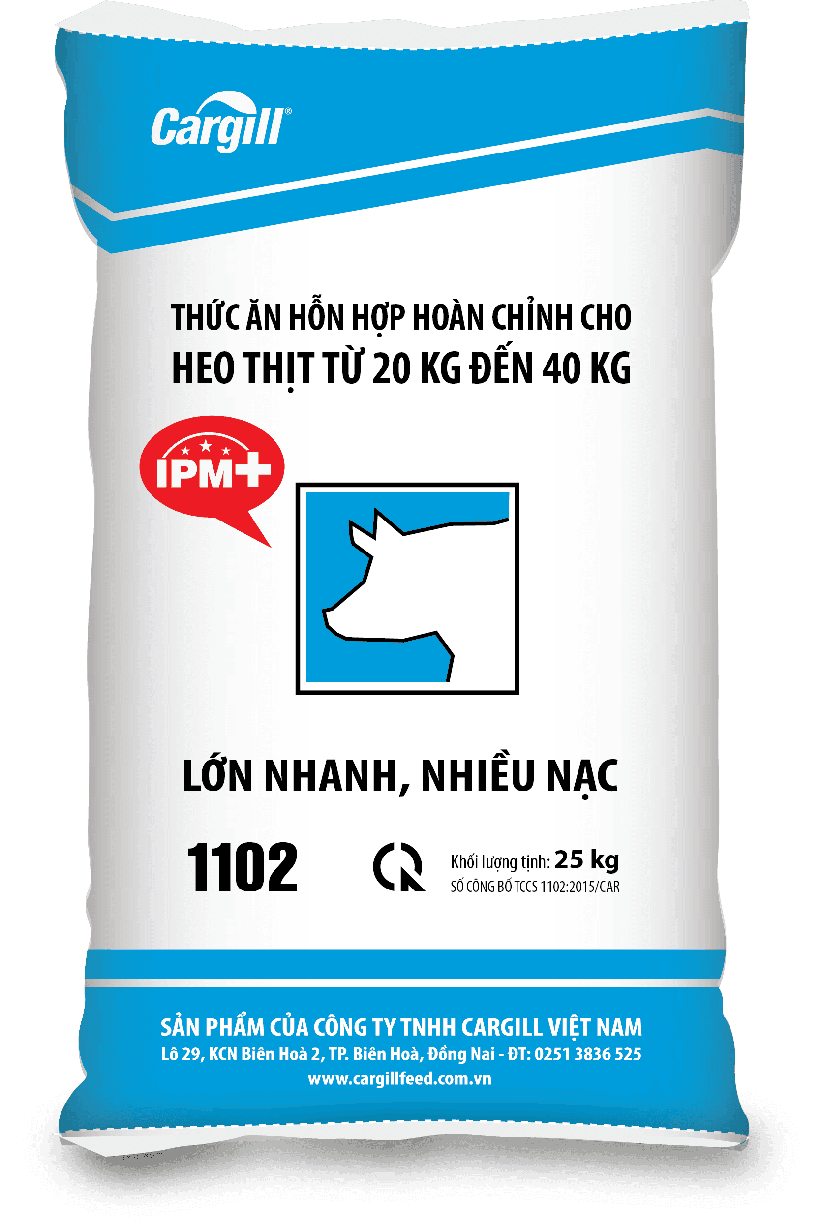 Thức ăn hỗn hợp hoàn chỉnh cho heo thịt từ 20kg đến 40kg