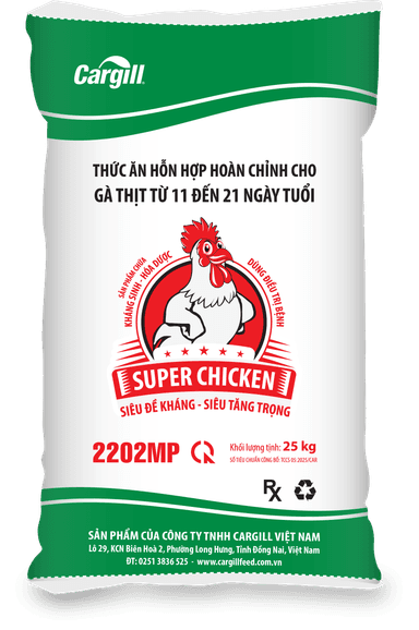 Thức ăn hỗn hợp hoàn chỉnh gà thịt từ 11-21 ngày tuổi