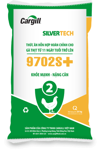 Thức ăn hỗn hợp hoàn chỉnh cho gà thịt từ 11 ngày trở lên