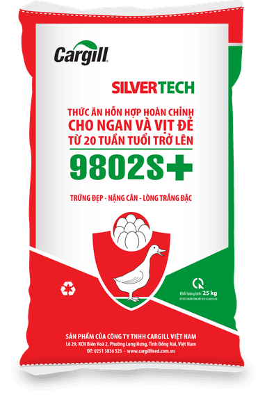 Thức ăn hỗn hợp hoàn chỉnh cho ngan và vịt đẻ từ 20 tuần tuổi trở lên