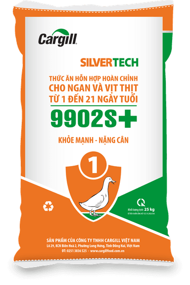Thức ăn hỗn hợp hoàn chỉnh cho ngan và vịt thịt từ 1 đến 21 ngày tuổi